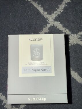 Scentsy Late-Night Novel Scented Candle - White